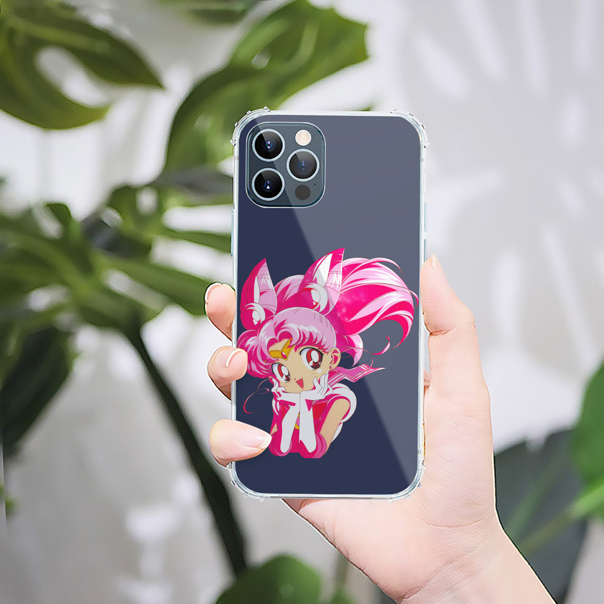 （画像用） 美少女戦士セーラームーン ちびうさ Sailor Moon Chibiusa Tsukino Usagi Small Lady Serenity 【iPhone 12シリーズ対応】透明スマホケース（クリアソフトケース）